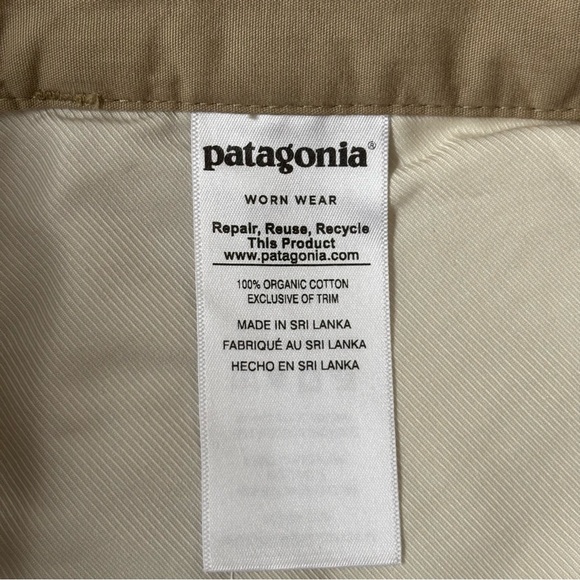 PATAGONIA | Khaki Gorpcore Collegiate Preppy Cotton Hiking Shorts | Size 33 - Picture 5 of 5